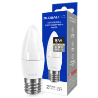 LED лампа GLOBAL C37 CL-F 5W теплый свет E27 (1-GBL-131)